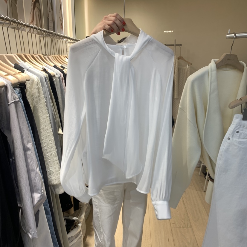 ARCHER韓國直郵女士新品26春夏人氣真品職業休閑襯衫蕾絲衫ARCHER襯衫/蕾絲衫