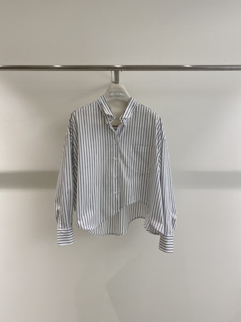 1968東大門實拍女士新品真品人氣推薦襯衫蕾絲衫雙層條紋1968/YEOUYA襯衫/蕾絲衫圖色2