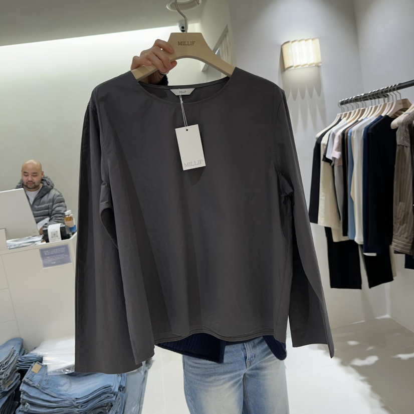 MILLIF東大門直郵女裝新品熱賣人氣26春夏休閑襯衫蕾絲衫MILLIF襯衫/蕾絲衫圖色2