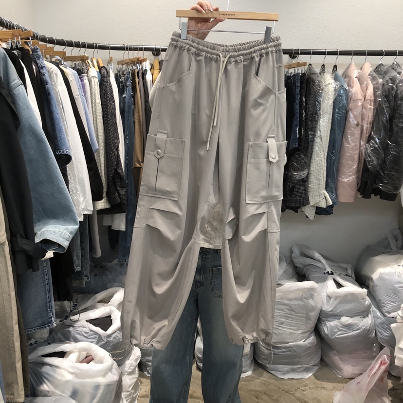 ALMOND PEPE東大門代購女士新品人氣真品26春夏推薦休閑褲ALMOND PEPE休閑褲圖色1