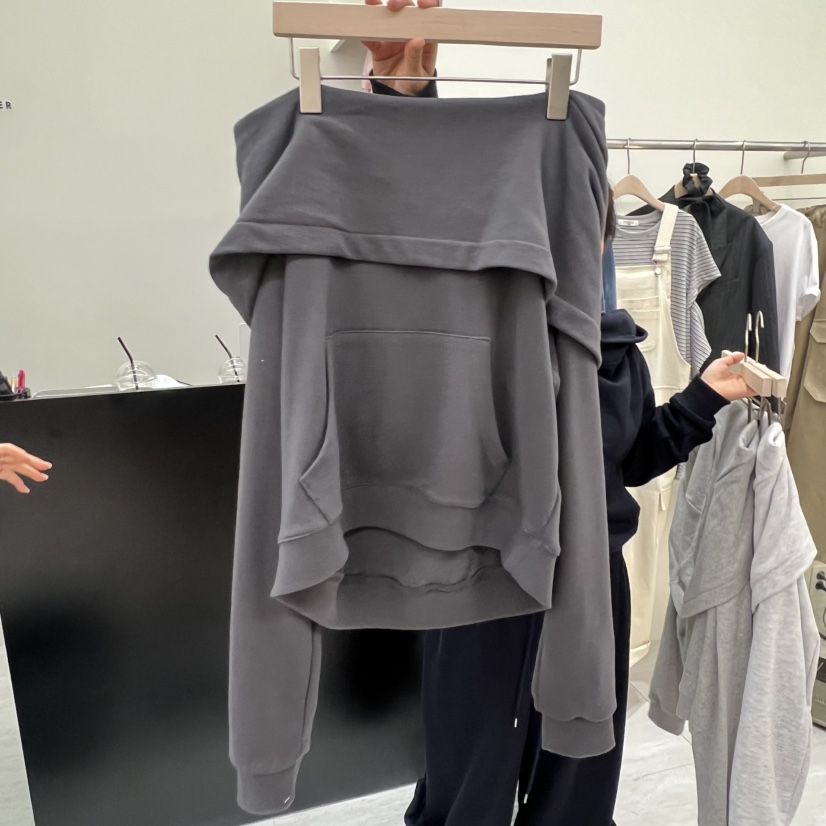 POWDER韓國直郵女士新款真品人氣休閑時尚26春夏衛衣兜帽POWDER衛衣圖色3