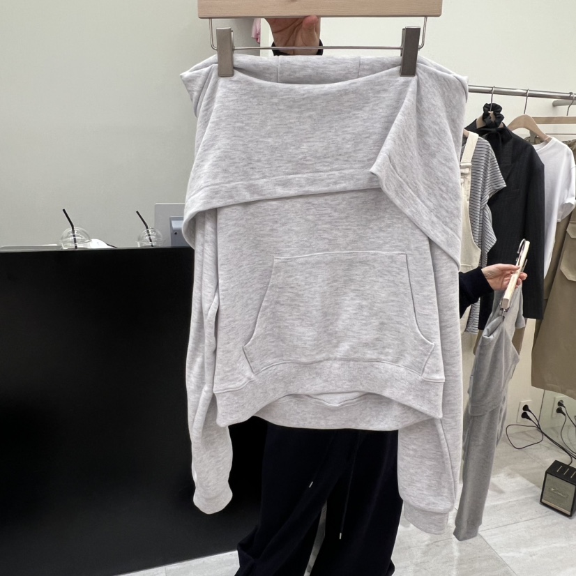 POWDER韓國直郵女士新款真品人氣休閑時尚26春夏衛衣兜帽POWDER衛衣圖色4