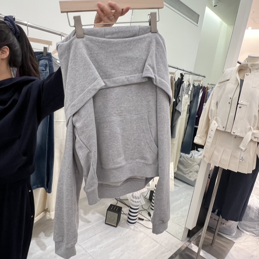 POWDER韓國直郵女士新款真品人氣休閑時尚26春夏衛衣兜帽POWDER衛衣圖色5