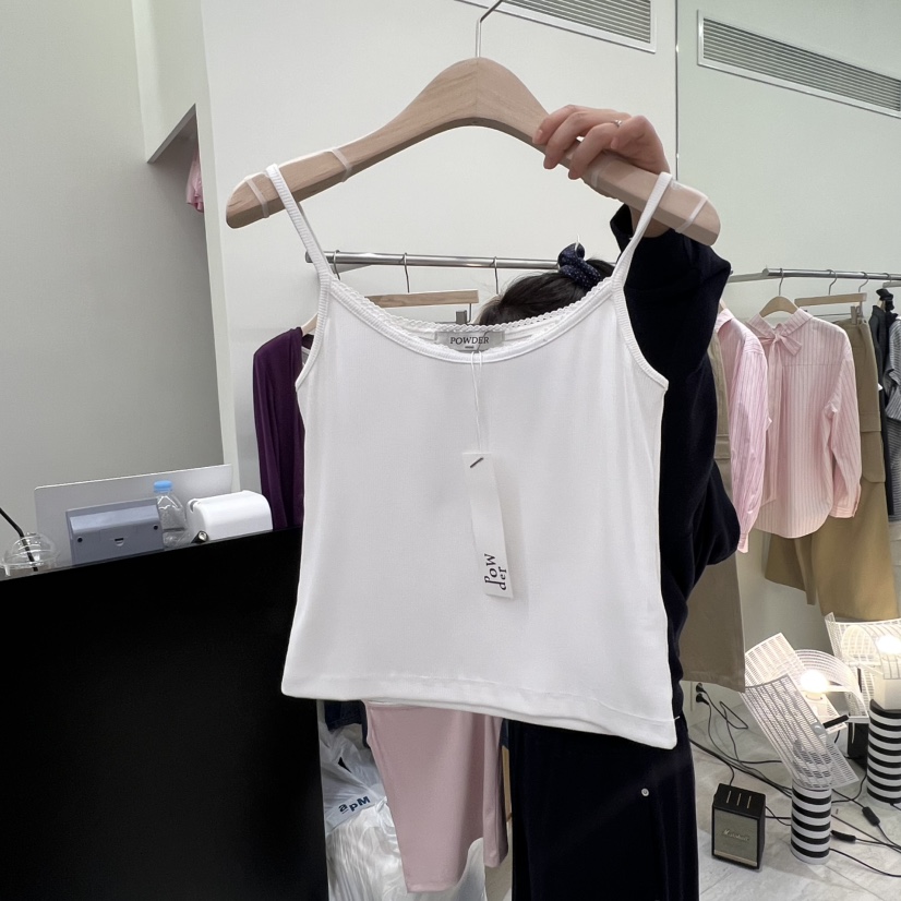 POWDER東大門實拍女士新品熱賣人氣推薦休閑26春夏吊帶背心POWDER吊帶/背心圖色1