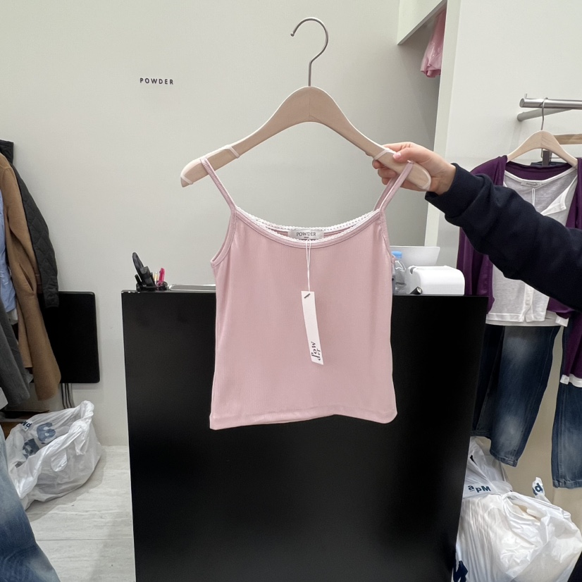 POWDER東大門實拍女士新品熱賣人氣推薦休閑26春夏吊帶背心POWDER吊帶/背心圖色3
