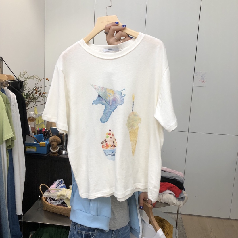 DOHWAJI東大門直郵女裝新款26春夏推薦人氣真品熱賣職業T恤DOHWAJIT恤圖色1