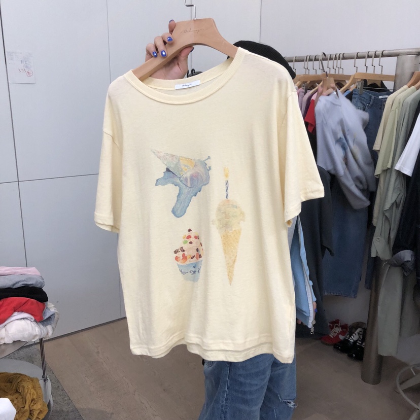 DOHWAJI東大門直郵女裝新款26春夏推薦人氣真品熱賣職業T恤DOHWAJIT恤圖色2