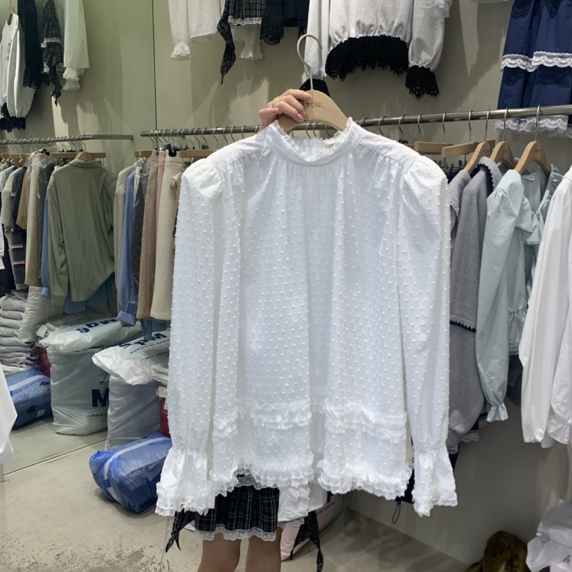 J PEAK/BY FLOW東大門代購女裝新款休閑26春夏襯衫蕾絲衫J PEAK襯衫/蕾絲衫圖色1