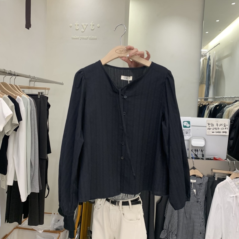 TAKE YOUE TIME韓國直郵女士新品時尚推薦職業襯衫蕾絲衫TAKE YOUE TIME襯衫/蕾絲衫圖色2