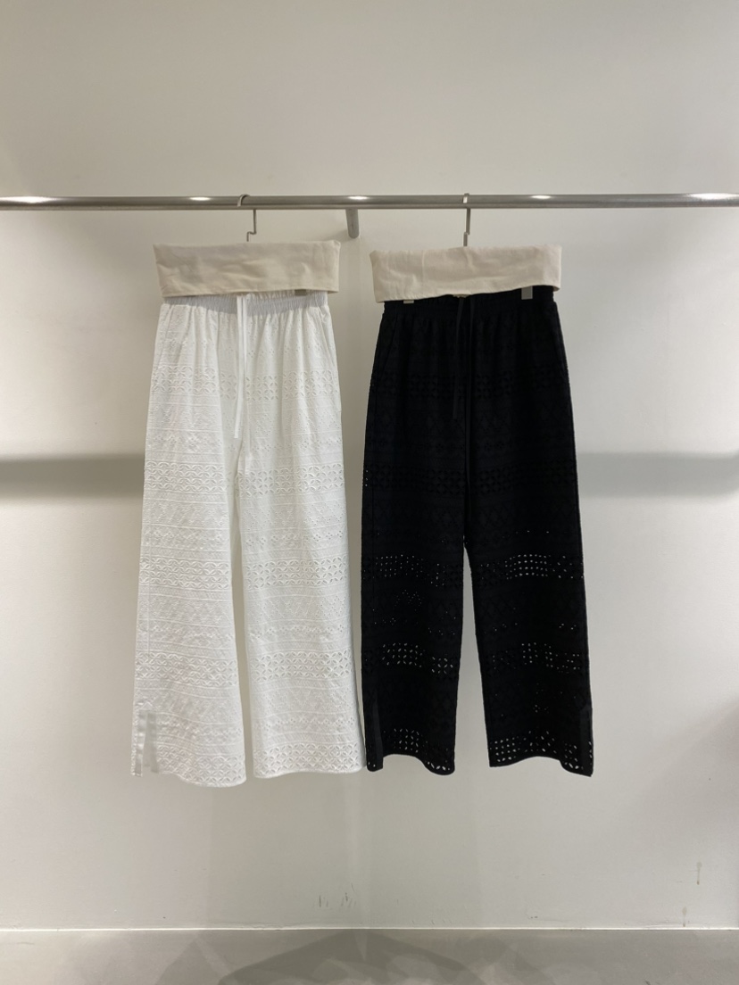 1968韓國代購女士新款26春夏時尚熱賣休閑人氣休閑褲蕾絲1968/YEOUYA休閑褲