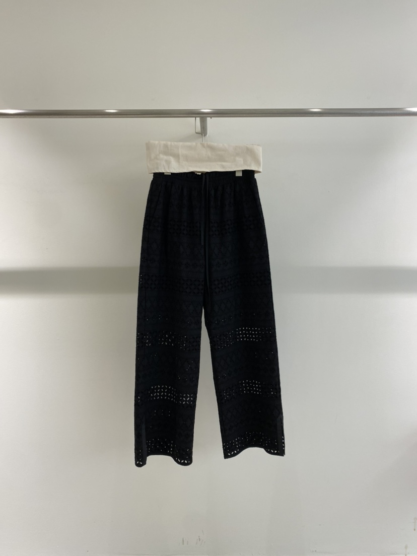 1968韓國代購女士新款26春夏時尚熱賣休閑人氣休閑褲蕾絲1968/YEOUYA休閑褲圖色2