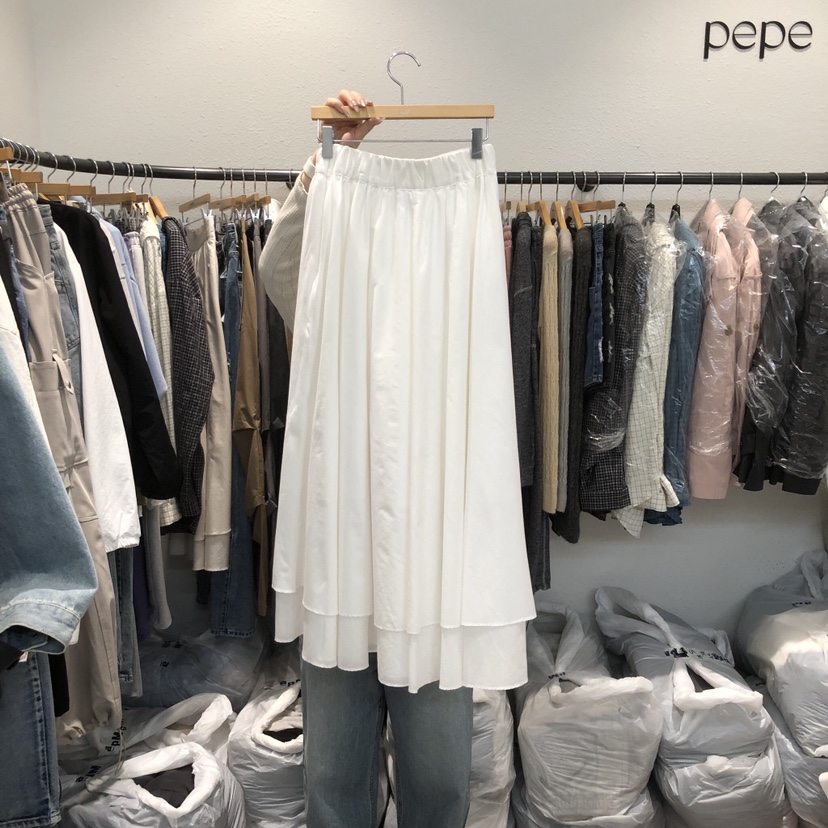 ALMOND PEPE東大門代購女裝新品推薦休閑時尚人氣26春夏長裙ALMOND PEPE長裙