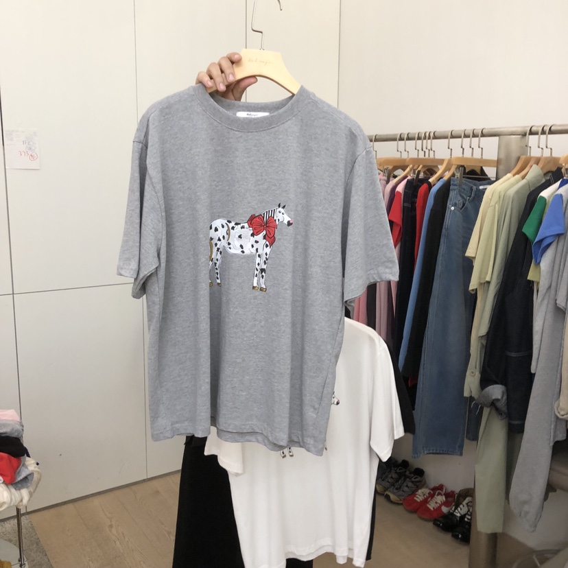 DOHWAJI韓國代購女士新品人氣時尚熱賣職業休閑推薦真品T恤DOHWAJIT恤圖色1