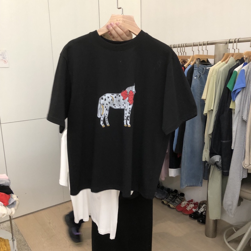 DOHWAJI韓國代購女士新品人氣時尚熱賣職業休閑推薦真品T恤DOHWAJIT恤圖色3