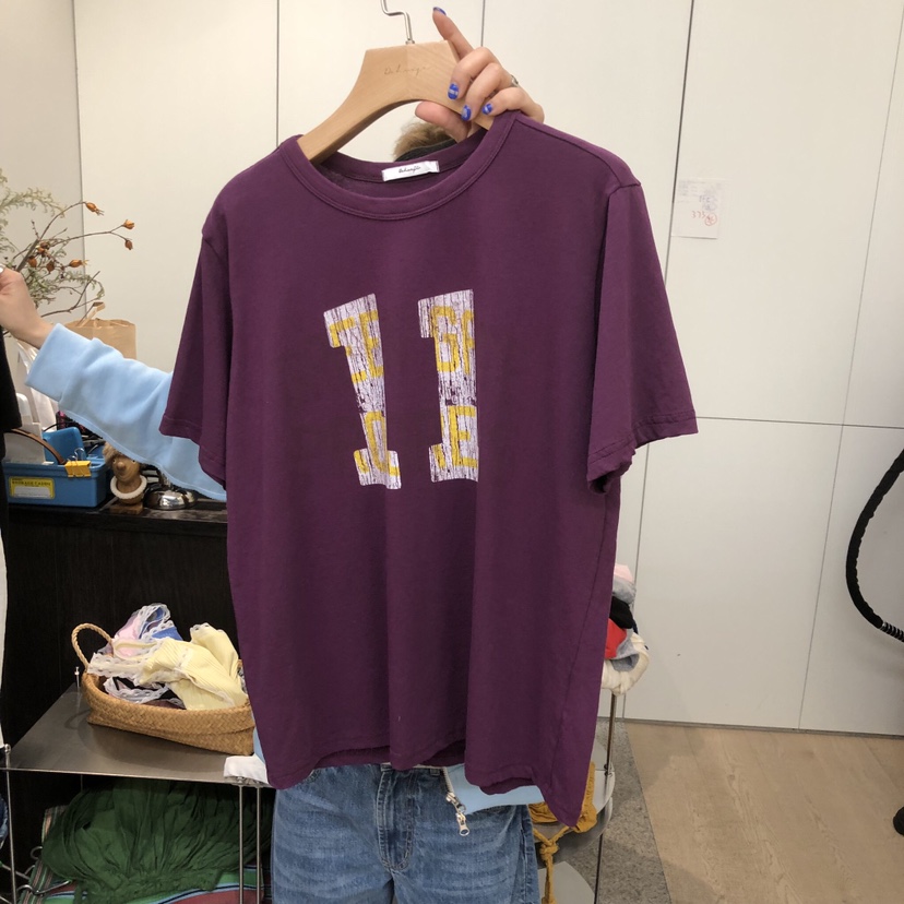 DOHWAJI韓國直郵女裝新款時尚職業推薦休閑熱賣26春夏T恤DOHWAJIT恤圖色2