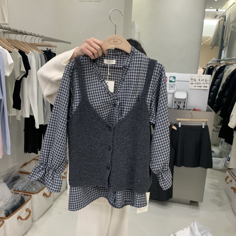 TAKE YOUE TIME東大門直郵女士新款真品吊帶背心不含內搭開衫TAKE YOUE TIME吊帶/背心圖色1