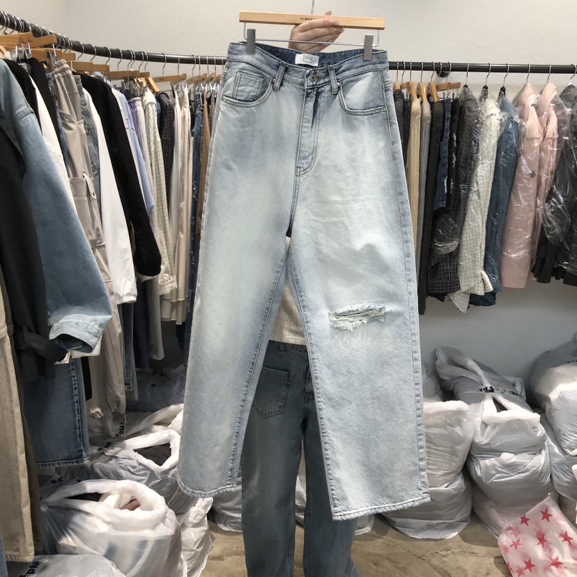 ALMOND PEPE東大門實拍女裝新品職業時尚熱賣推薦牛仔褲ALMOND PEPE牛仔褲圖色1