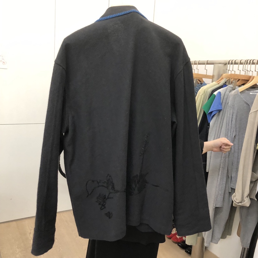 DOHWAJI韓國代購女裝新款休閑真品熱賣推薦時尚夾克亞麻繡花DOHWAJI夾克