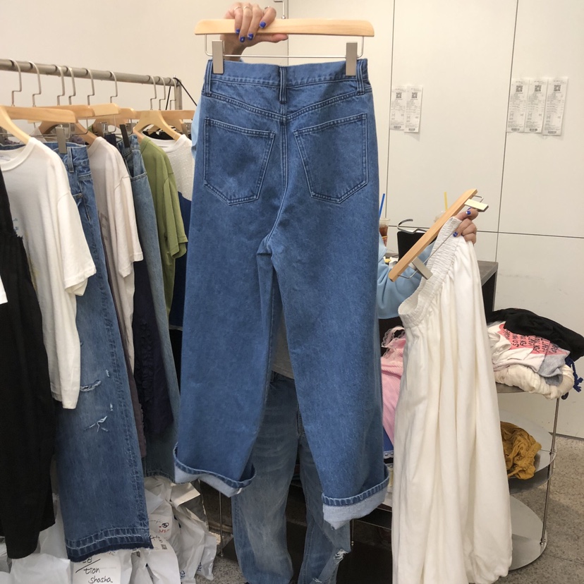 DOHWAJI東大門直郵女裝新款推薦人氣26春夏職業休閑牛仔褲DOHWAJI牛仔褲