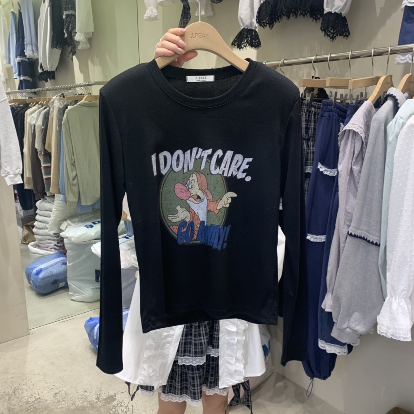 J PEAK/BY FLOW韓國直郵女裝新品推薦時尚人氣長袖T恤J PEAK長袖T恤圖色1