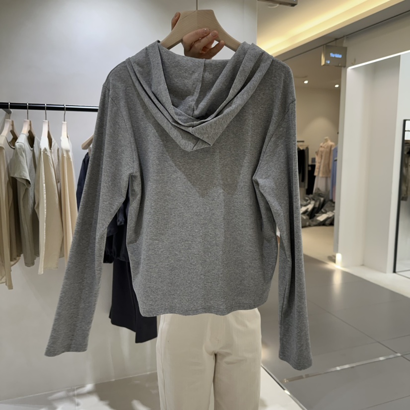 MILLIF東大門實拍女士新款職業時尚休閑熱賣長袖T恤連帽衫MILLIF長袖T恤