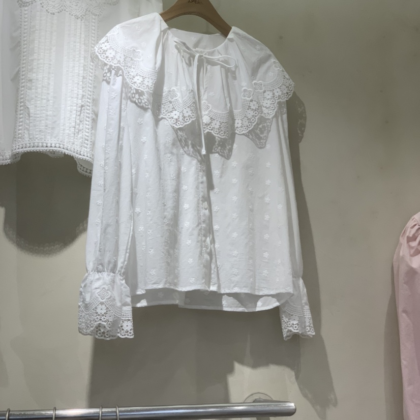 J PEAK/BY FLOW東大門直郵女士新品休閑26春夏襯衫蕾絲衫J PEAK襯衫/蕾絲衫圖色1