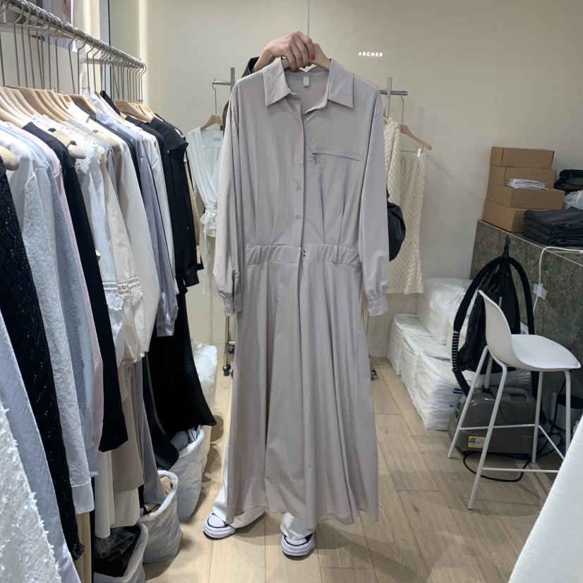 ARCHER韓國直郵女士新款熱賣職業休閑26春夏時尚連衣裙拉鏈ARCHER連衣裙圖色2