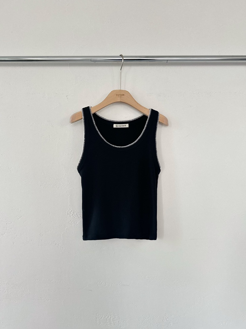 2ND GATE東大門代購女士新品推薦真品熱賣休閑吊帶背心刺繡2ND GATE吊帶/背心圖色5
