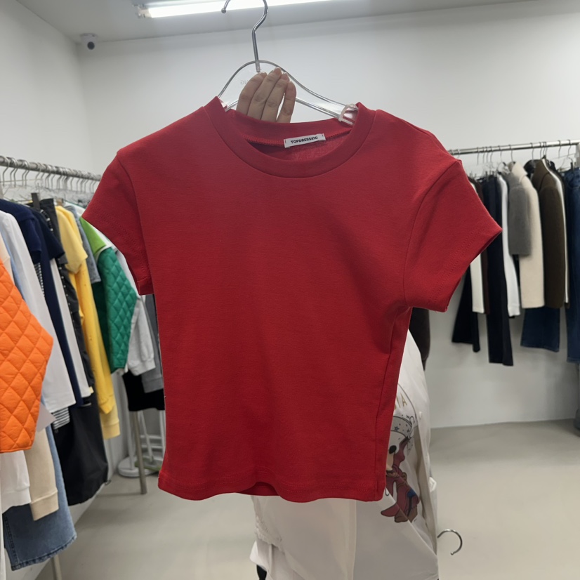 TOPDRESSING韓國代購女裝新品時尚人氣推薦職業26春夏T恤TOPDRESSINGT恤圖色2