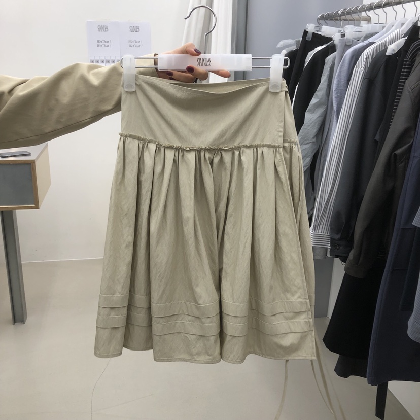 STAINLESS韓國直郵女裝新品人氣職業半身裙中短裙復古喇叭STAINLESS半身裙/中短裙圖色2