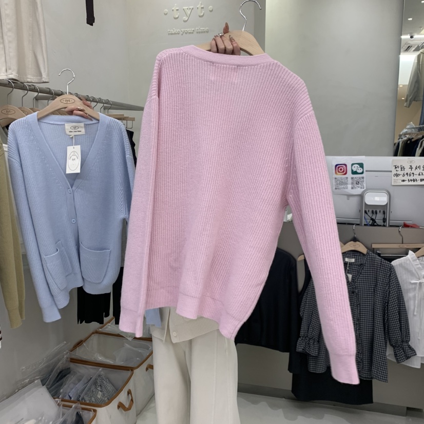 TAKE YOUE TIME東大門實拍女士新品熱賣時尚針織衫開衫TAKE YOUE TIME針織衫