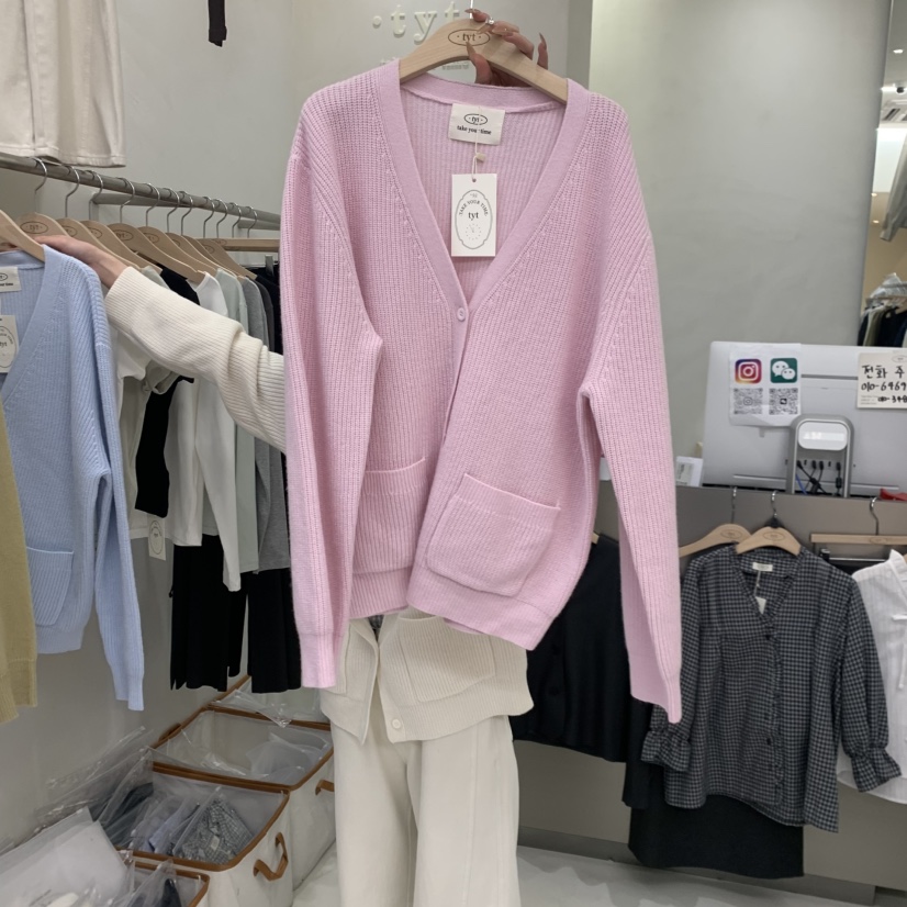 TAKE YOUE TIME東大門實拍女士新品熱賣時尚針織衫開衫TAKE YOUE TIME針織衫圖色2