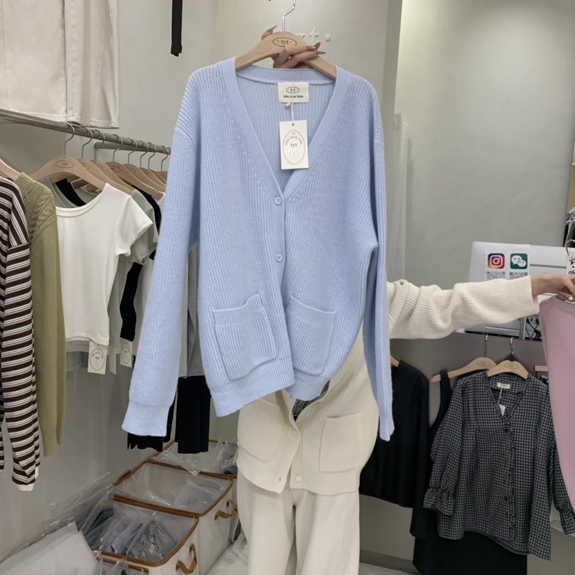 TAKE YOUE TIME東大門實拍女士新品熱賣時尚針織衫開衫TAKE YOUE TIME針織衫圖色3