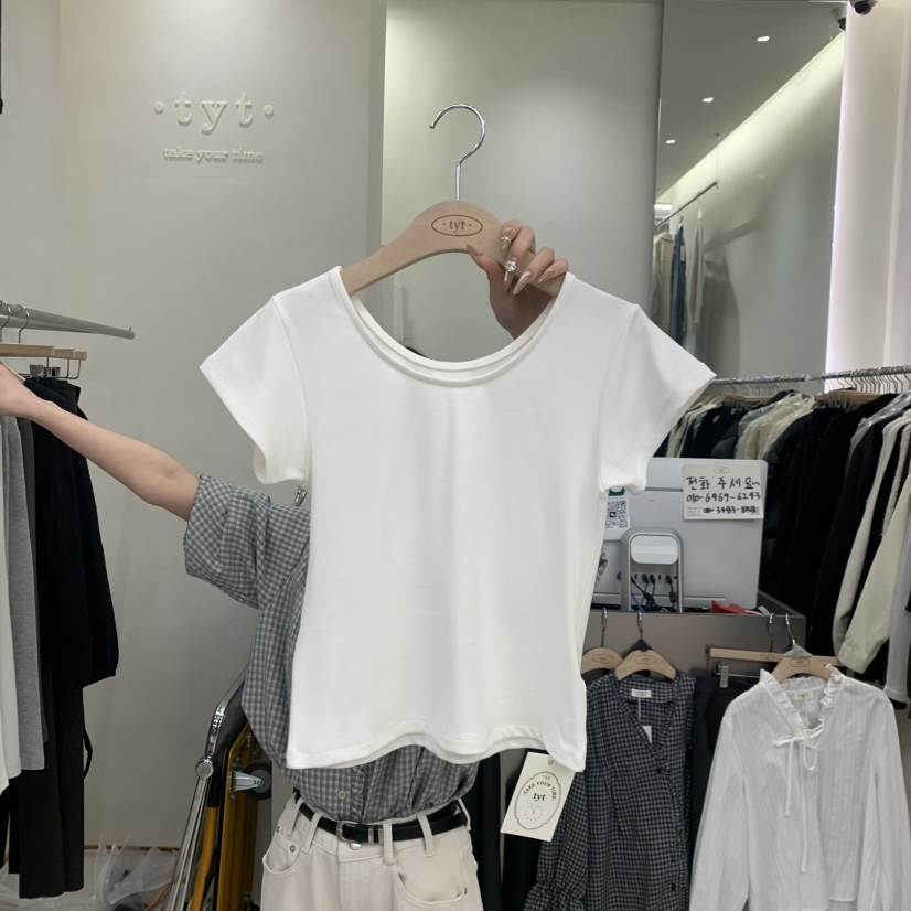 TAKE YOUE TIME東大門直郵女士新款真品休閑職業26春夏T恤TAKE YOUE TIMET恤圖色1