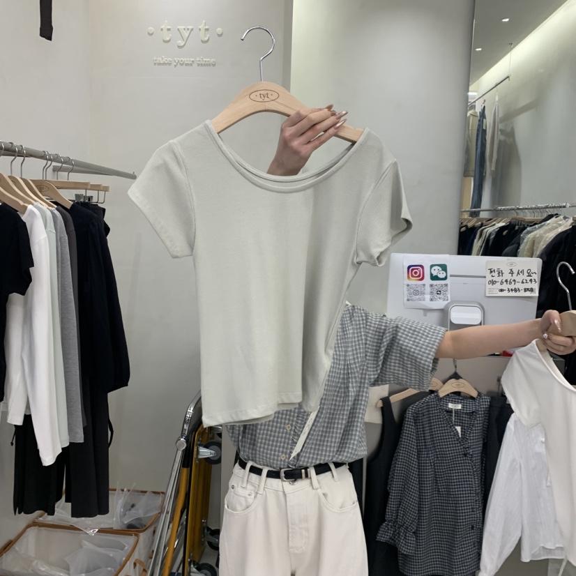 TAKE YOUE TIME東大門直郵女士新款真品休閑職業26春夏T恤TAKE YOUE TIMET恤圖色3