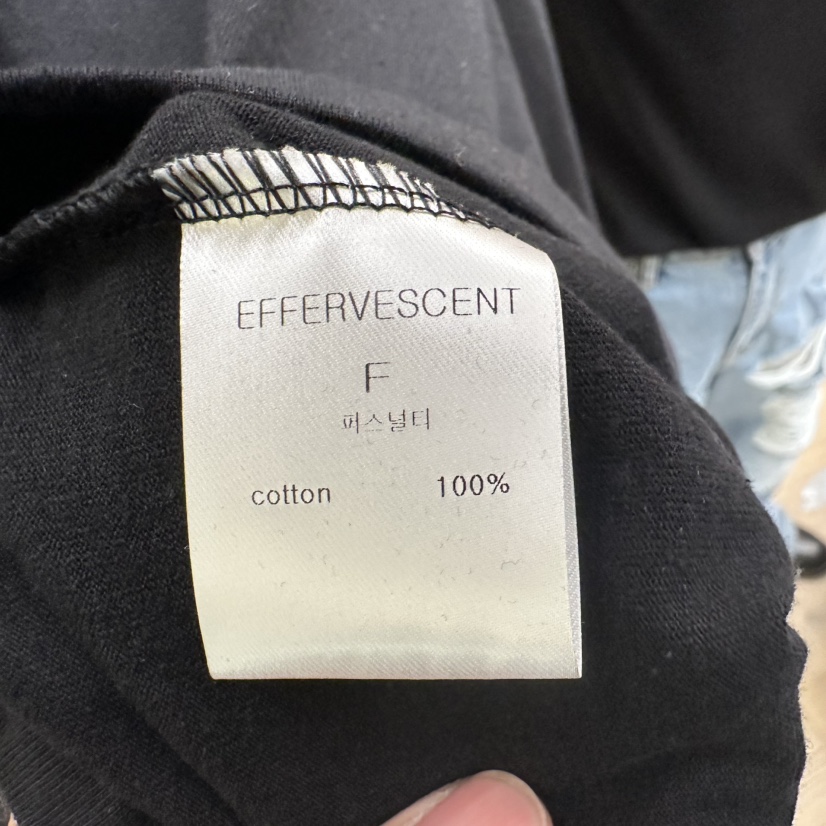 EFFERVESCENT東大門實拍女裝新款熱賣人氣職業推薦長袖T恤evc/effervescent長袖T恤