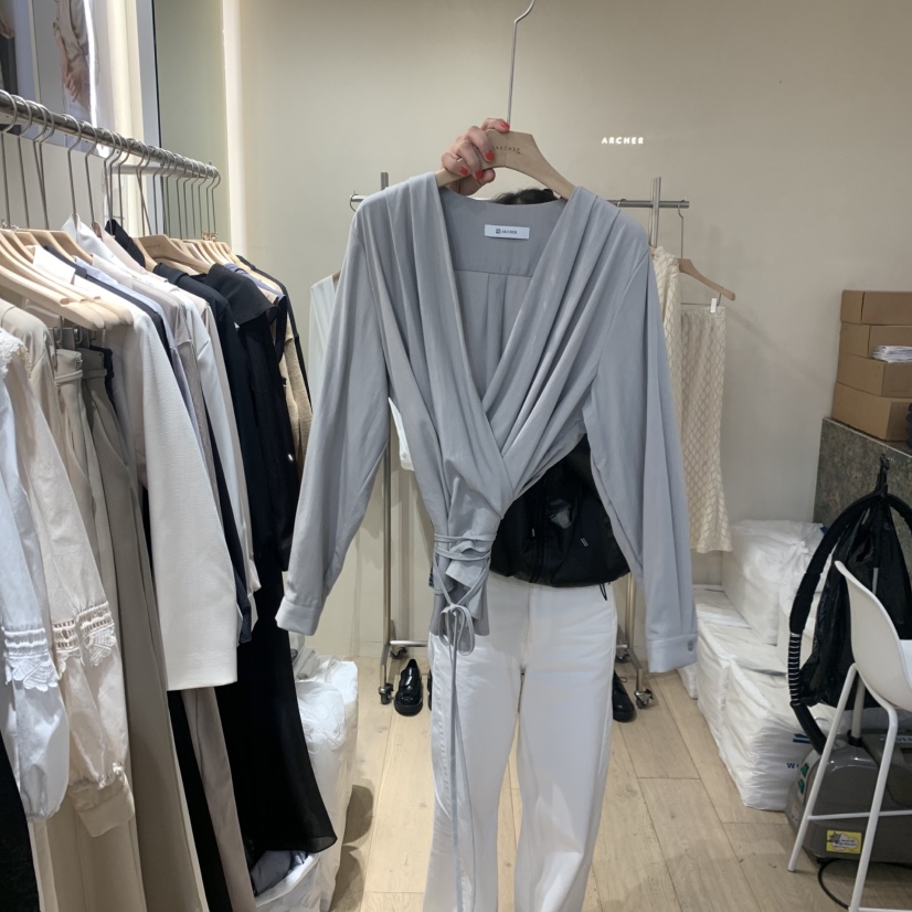 ARCHER東大門實拍女士新款休閑人氣推薦時尚熱賣襯衫蕾絲衫ARCHER襯衫/蕾絲衫圖色3