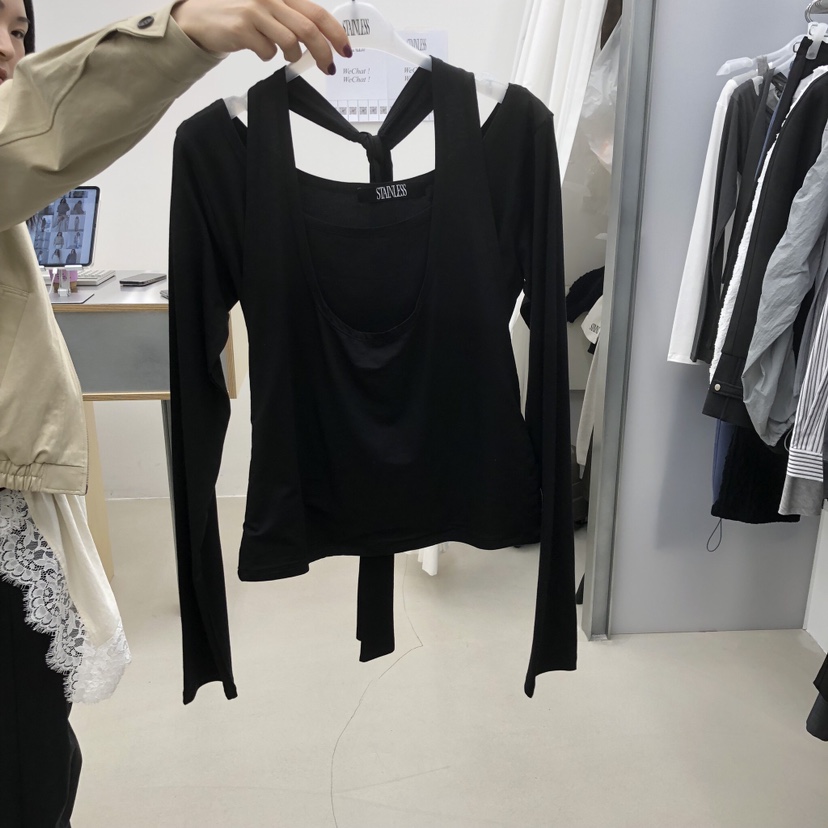 STAINLESS韓國直郵女裝新款休閑熱賣26春夏真品推薦長袖T恤STAINLESS長袖T恤圖色4