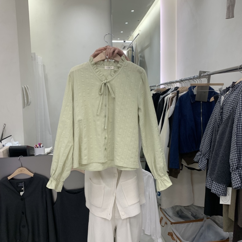 TAKE YOUE TIME韓國直郵女士新款推薦時尚襯衫蕾絲衫鏤空TAKE YOUE TIME襯衫/蕾絲衫圖色2