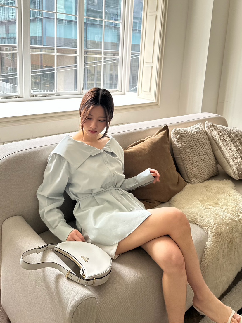 2ND GATE韓國代購女裝新款熱賣26春夏人氣襯衫蕾絲衫含腰繩2ND GATE襯衫/蕾絲衫