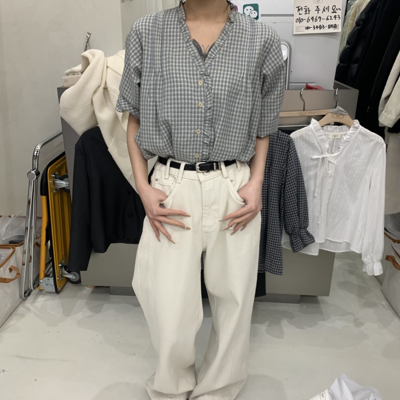 TAKE YOUE TIME韓國直郵女裝新款休閑時尚推薦襯衫蕾絲衫TAKE YOUE TIME襯衫/蕾絲衫圖色2