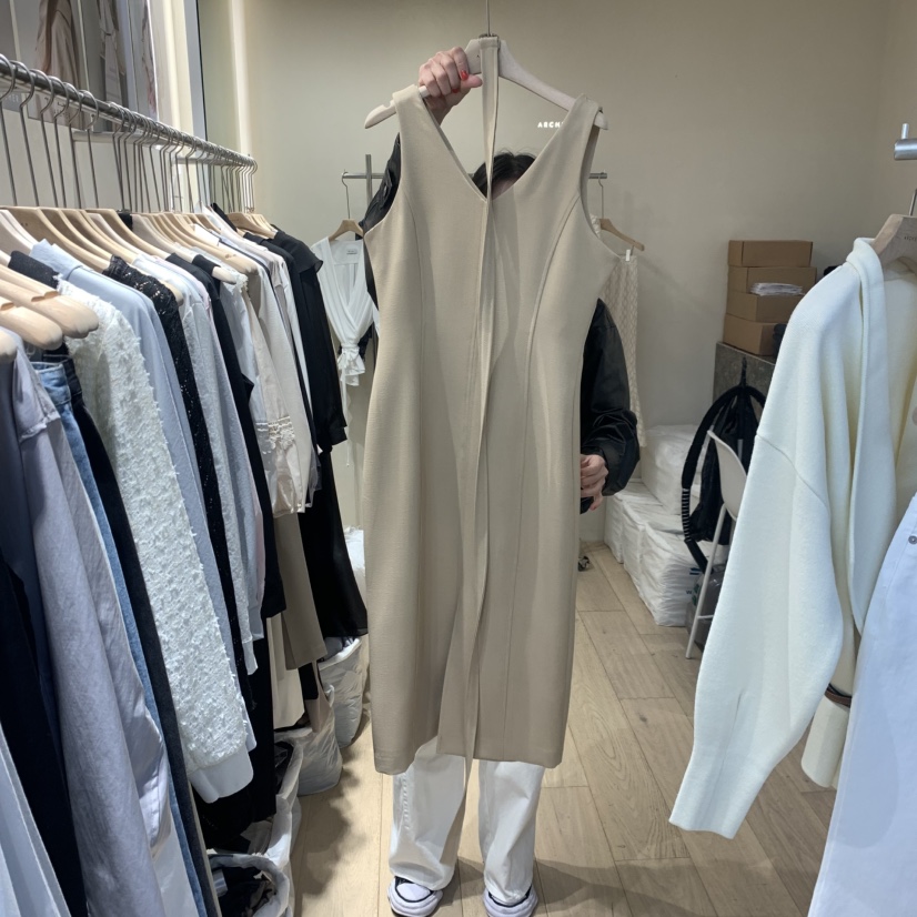 ARCHER東大門實拍女士新品職業休閑人氣推薦連衣裙含腰帶ARCHER連衣裙圖色1
