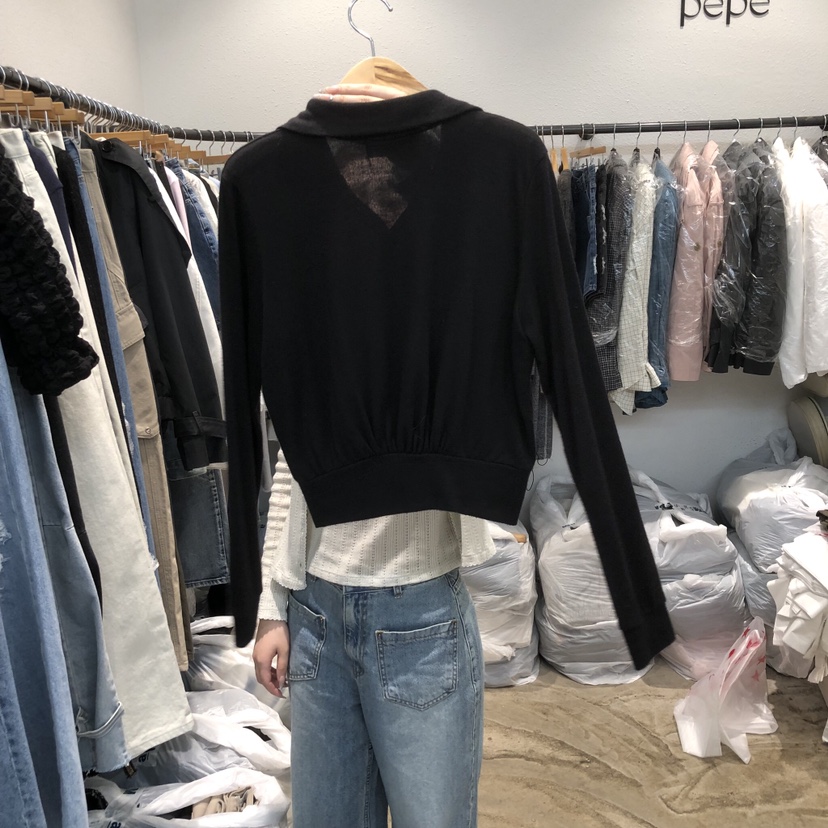 ALMOND PEPE東大門直郵女裝新款人氣職業真品休閑長袖T恤ALMOND PEPE長袖T恤