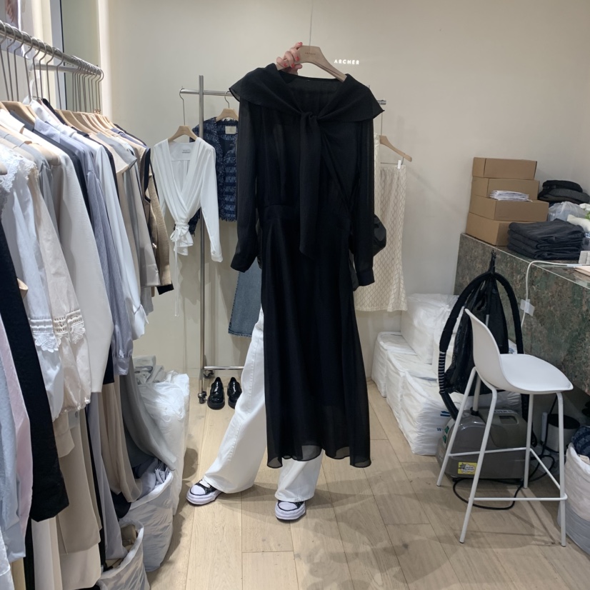 ARCHER韓國直郵女裝新品26春夏熱賣人氣休閑職業真品連衣裙ARCHER連衣裙圖色3