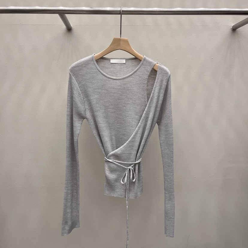 EOOB/LAMEREI東大門代購女裝新款人氣時尚推薦針織衫含腰繩EOOB/LAMEREI針織衫圖色3