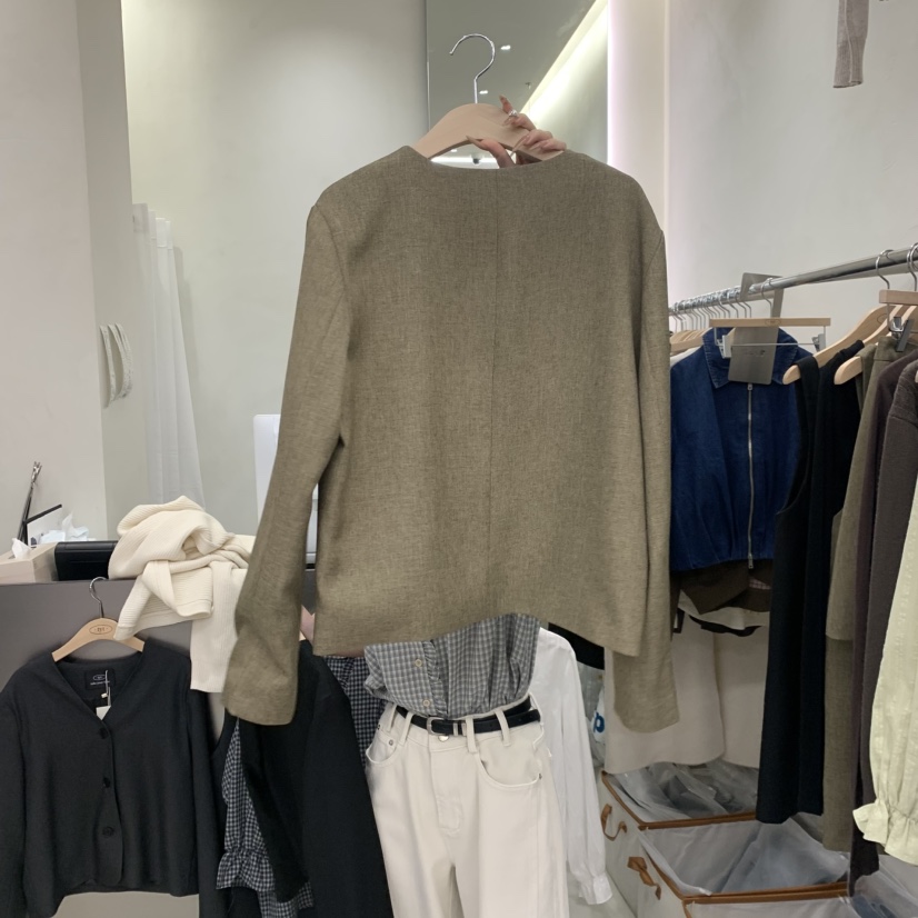 TAKE YOUE TIME東大門直郵女裝新款職業26春夏時尚夾克V領TAKE YOUE TIME夾克