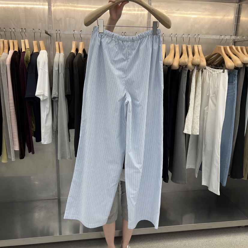 ESSENCE東大門直郵女士新品熱賣真品推薦職業休閑休閑褲條紋ESSENCE休閑褲