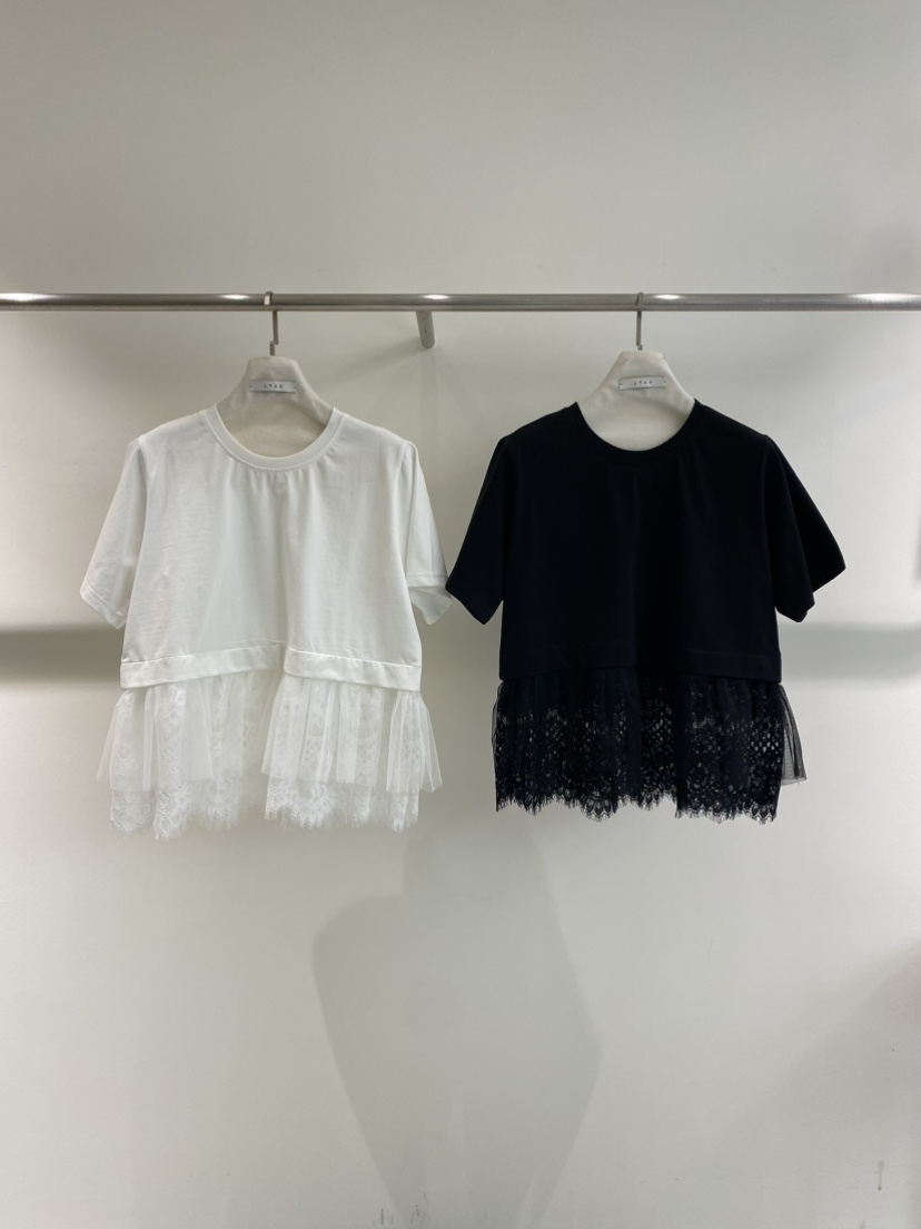 1968韓國直郵女士新款休閑時尚真品熱賣26春夏推薦T恤蕾絲1968/YEOUYAT恤