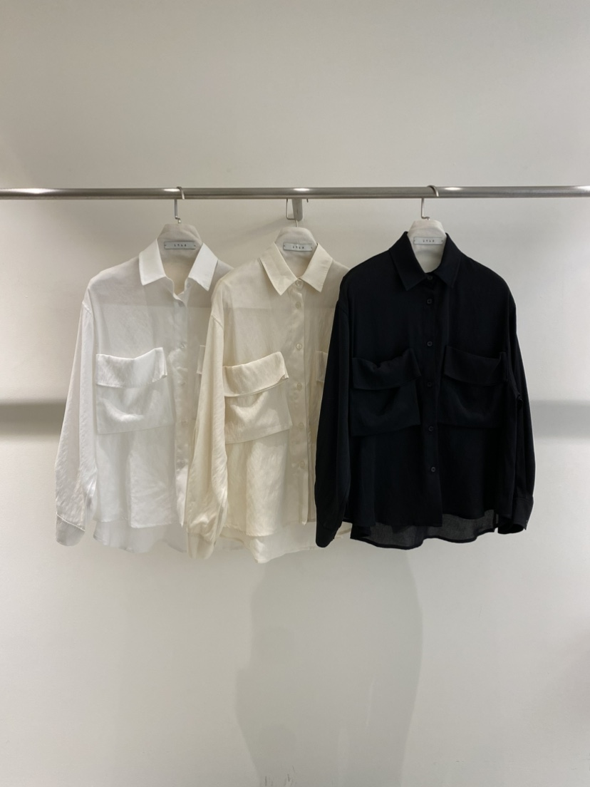 1968韓國直郵女裝新品時尚推薦26春夏襯衫蕾絲衫口袋雙層1968/YEOUYA襯衫/蕾絲衫