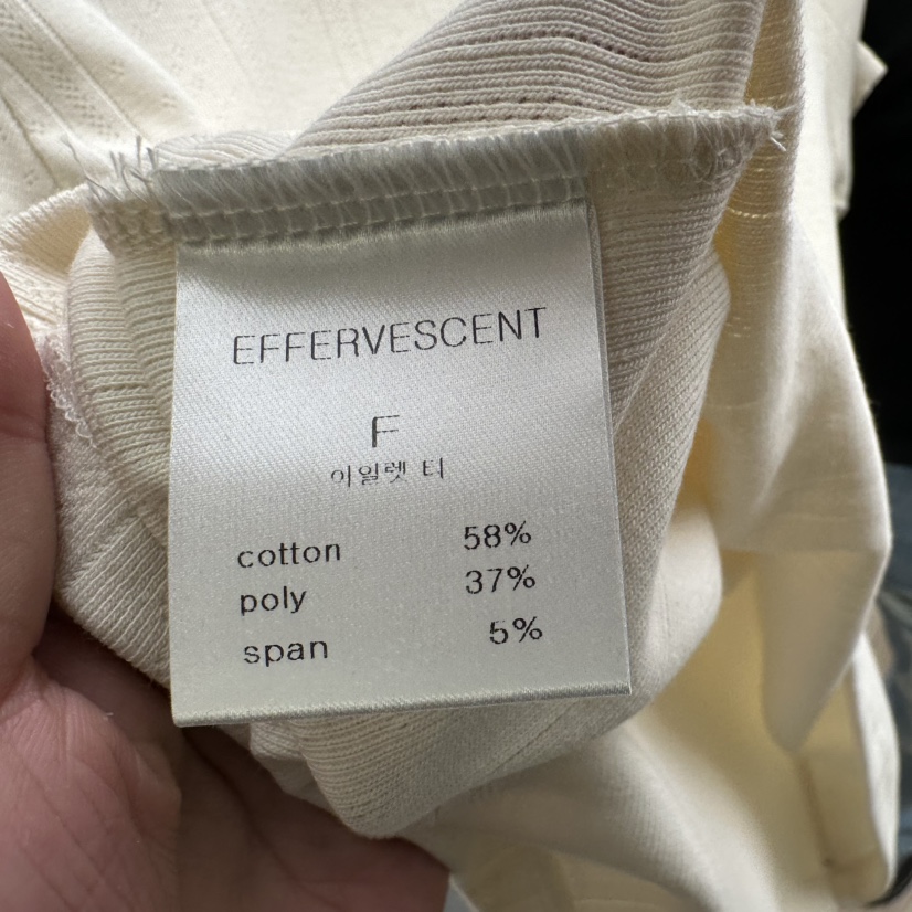 EFFERVESCENT韓國代購女裝新品休閑時尚推薦真品26春夏T恤evc/effervescentT恤
